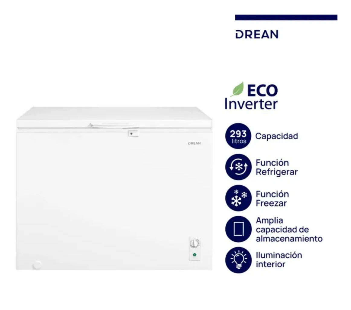 Freezer Horizontal 293Lts. FHDR293CB Blanco