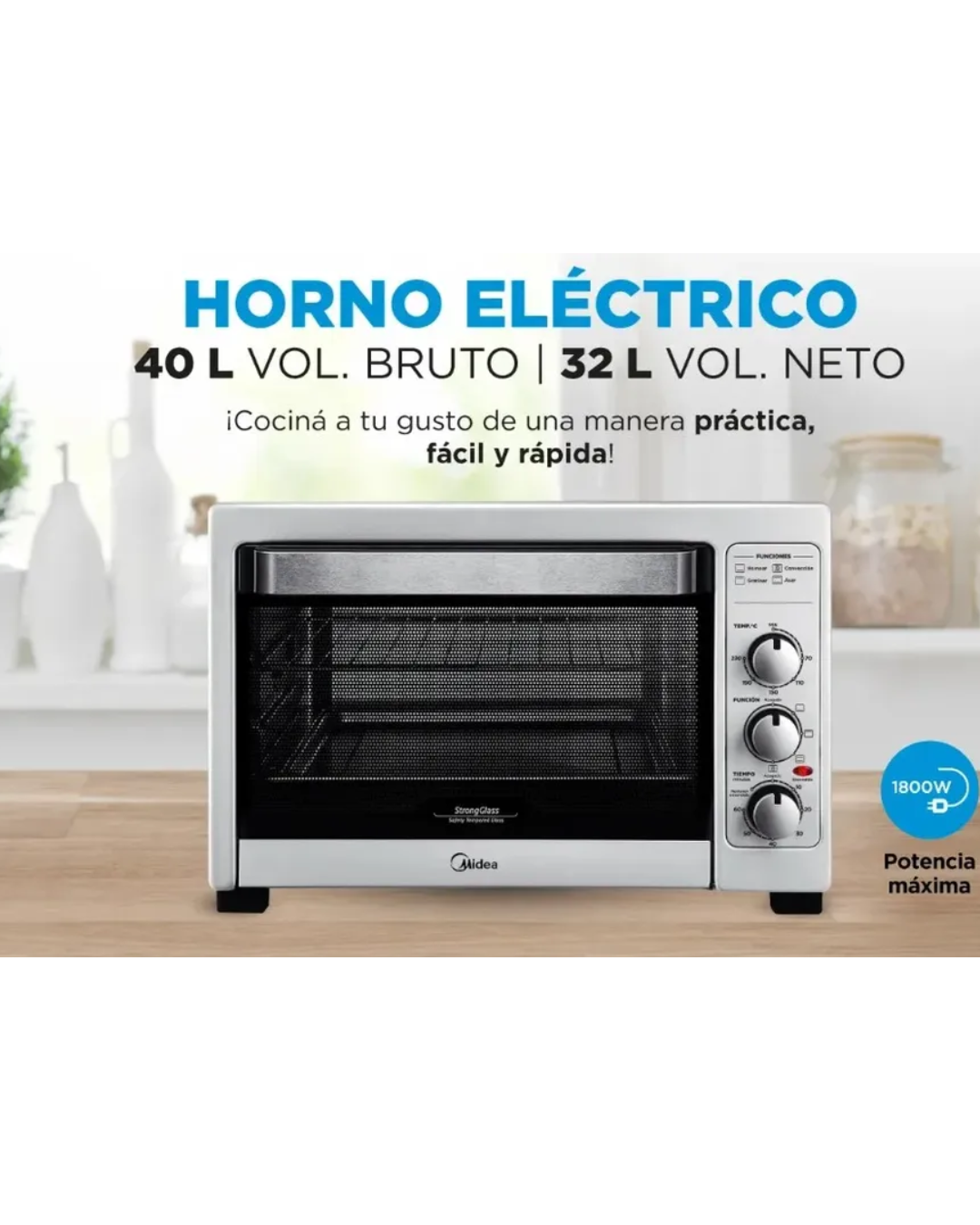 Horno Elect. TO-M340SAR 32Lts 1800W
