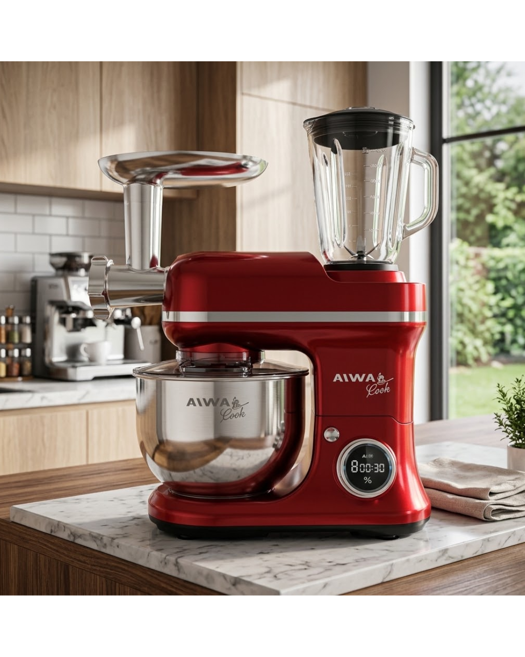 Batidora de Pie 7 Lts AW-BPP728R Con Picador