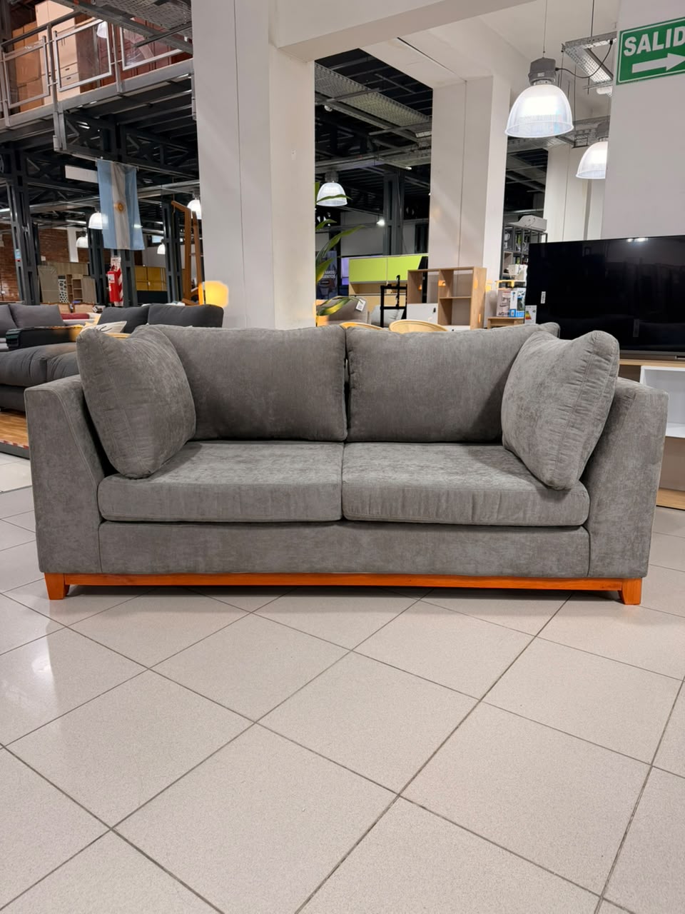 Sofa SALTA 2.00 mts Pana Negro
