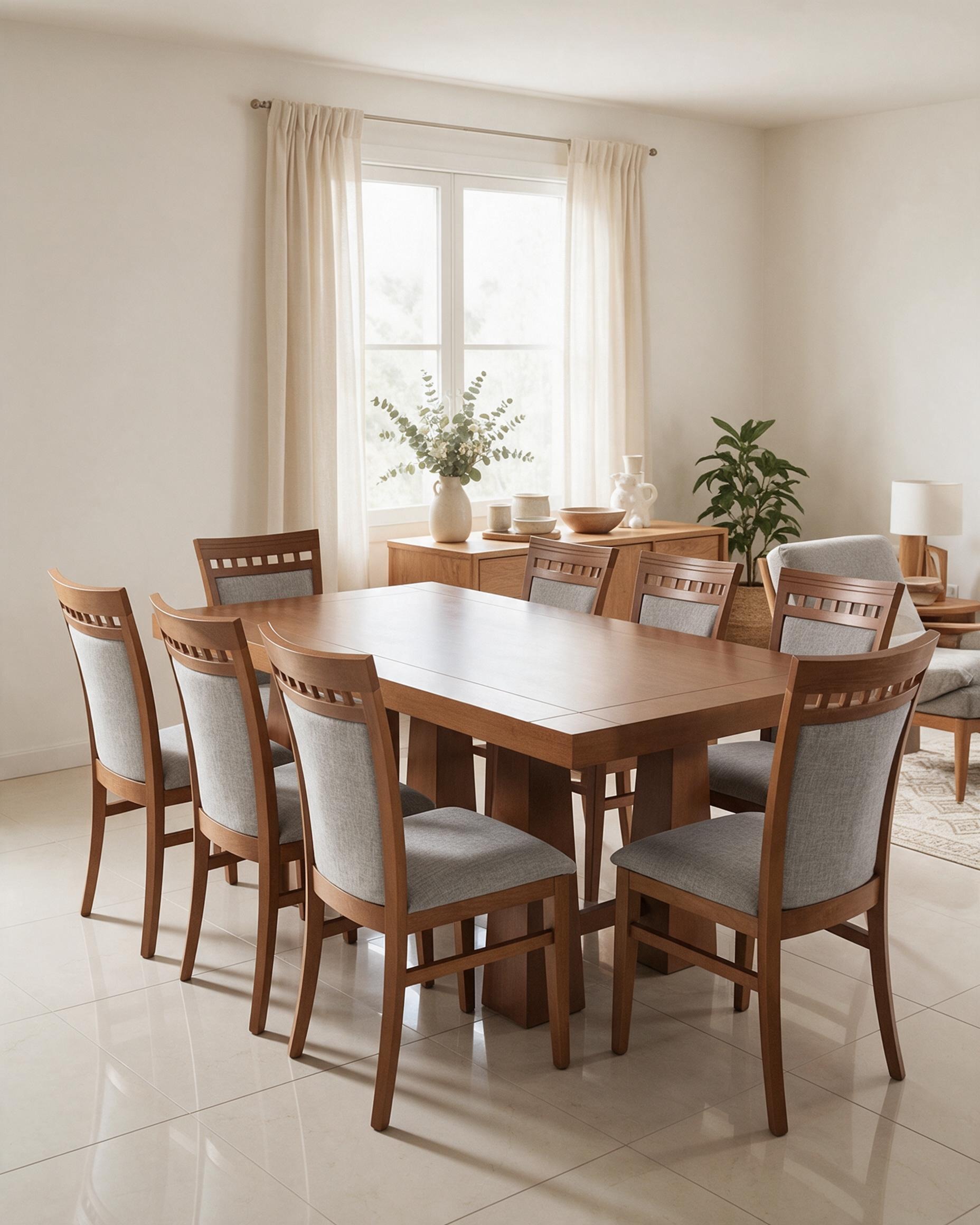 Juego de Comedor CHIPRE 8 Sillas 504 + Mesa 2.00