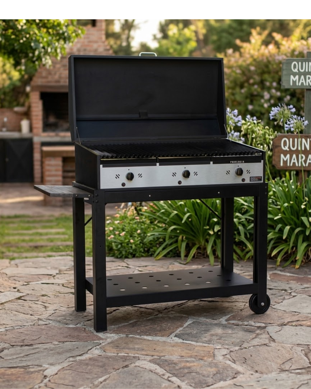 Parrilla PONDEROSA Gas 100 + Plancha + Funda