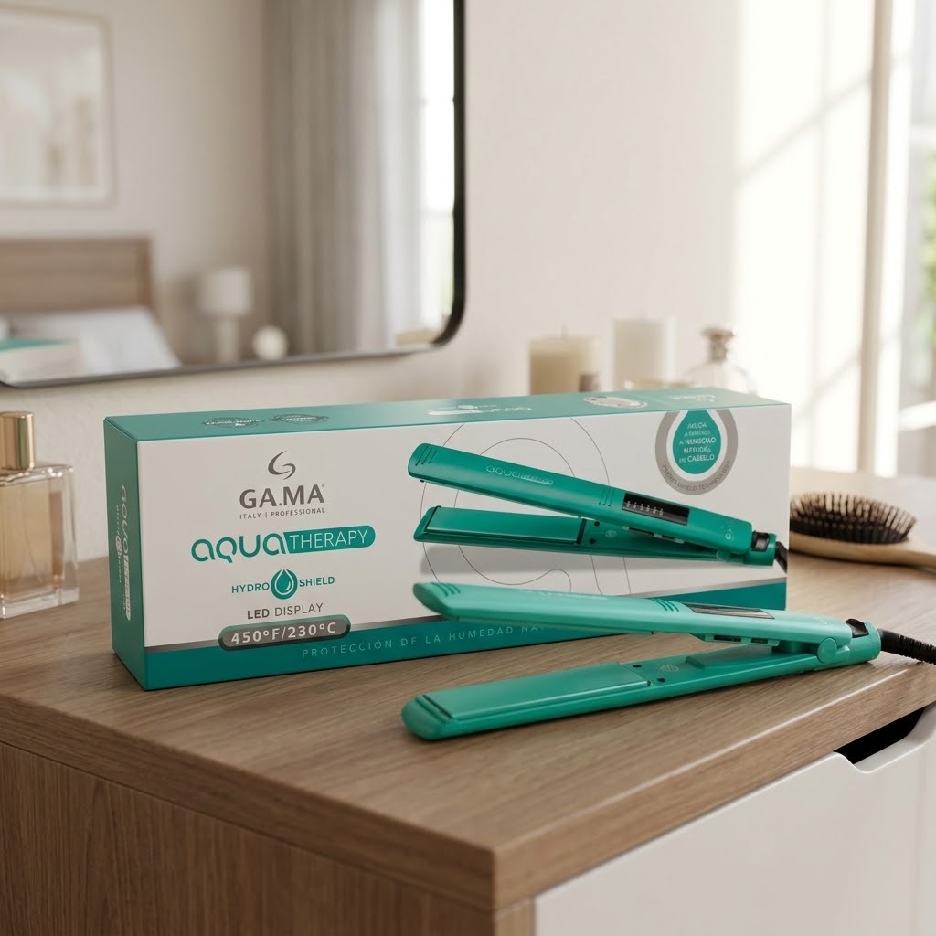 Plancha para Cabello ELEGANCE LED AQUA THERAPY